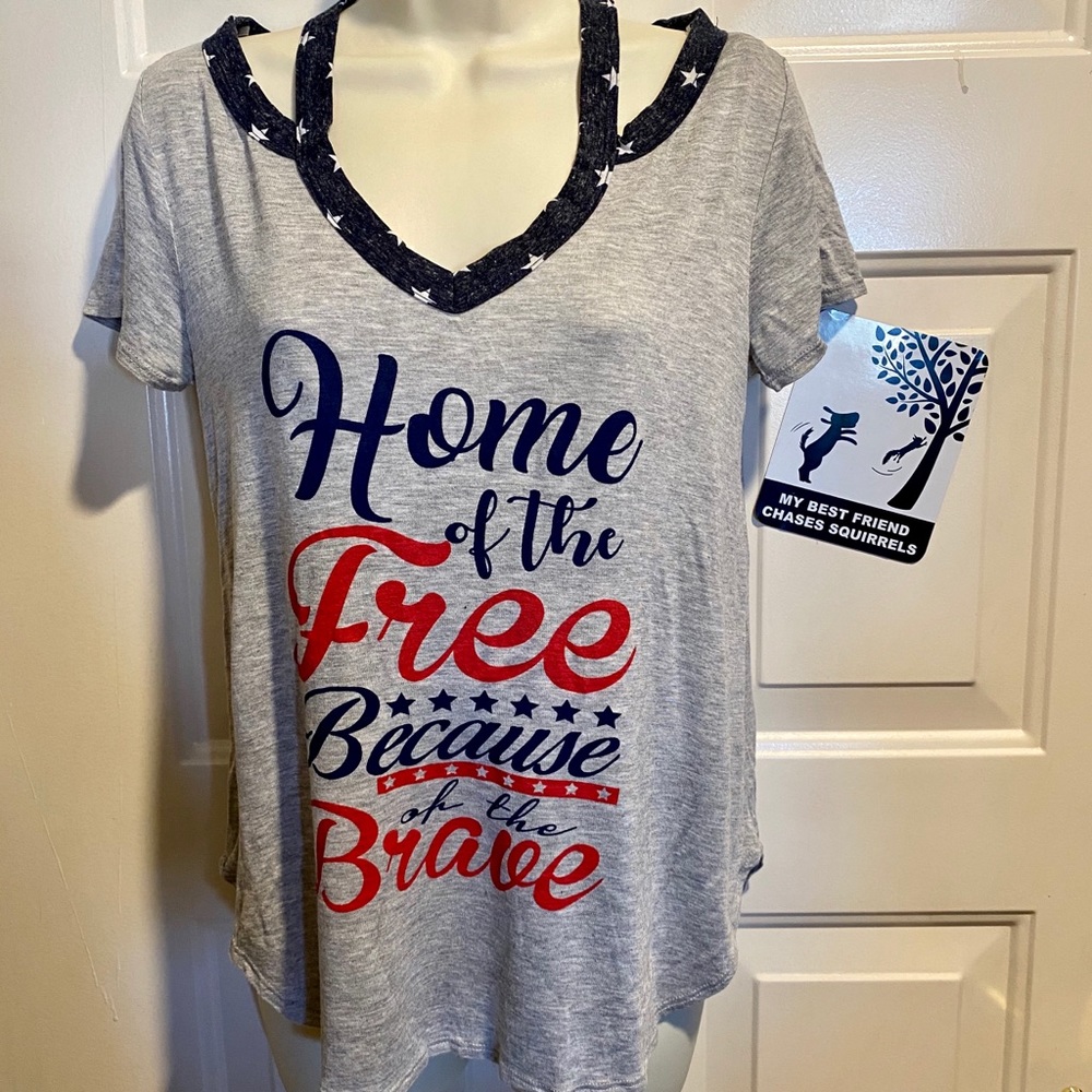 🇺🇸ALYA Women’s Patriotic USA Flag T-Shirt 🇺🇸